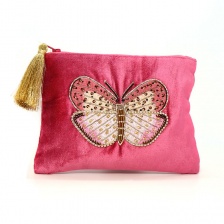 Bright Pink Butterfly Purse by Peace of Mind